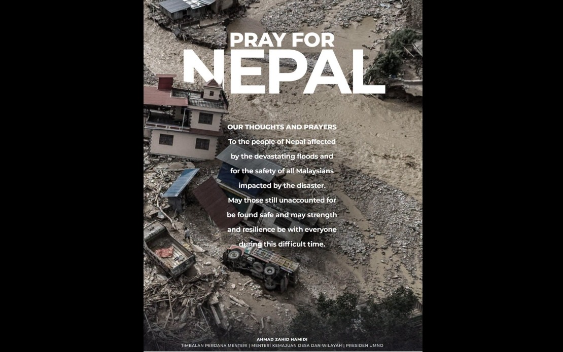 Ahmad Zahid Voices Concern for Malaysians in Nepal Flood Disaster
