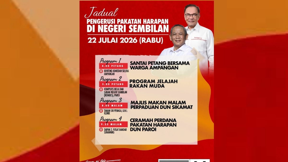 Anwar Intensifies Negeri Sembilan Campaign With Four-Stop Tour