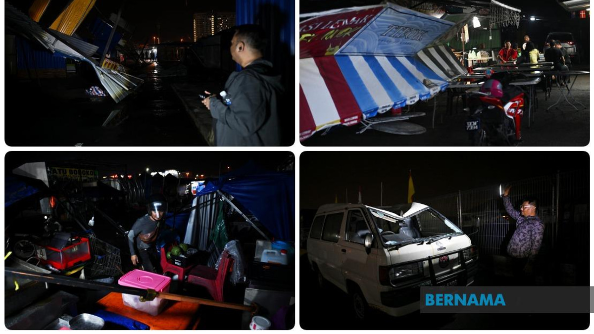 Severe Storm Devastates Kuching Night Market, Forcing Closure and Leaving Hundreds in Financial Distress