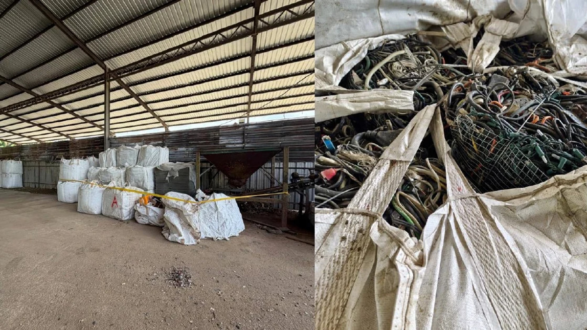 Authorities Uncover RM3 Million E-Waste Haul in Bukit Mertajam Crackdown
