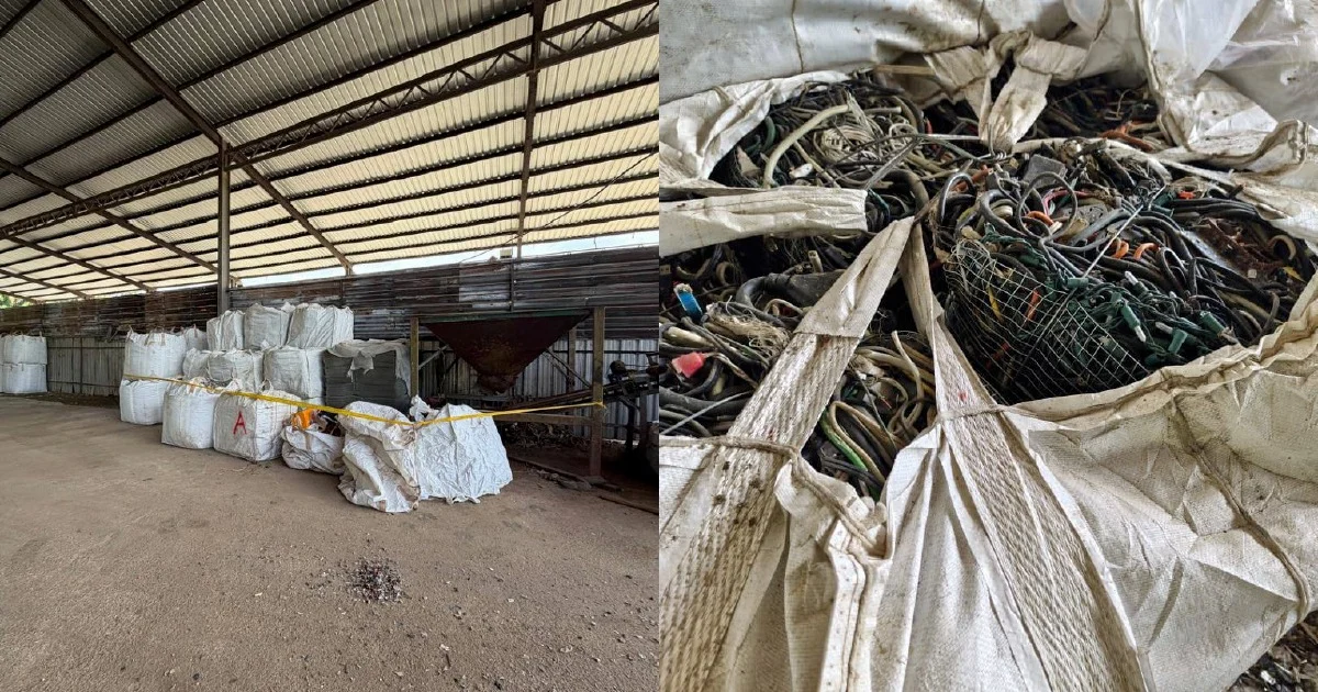 Authorities Uncover RM3 Million E-Waste Haul in Bukit Mertajam Crackdown