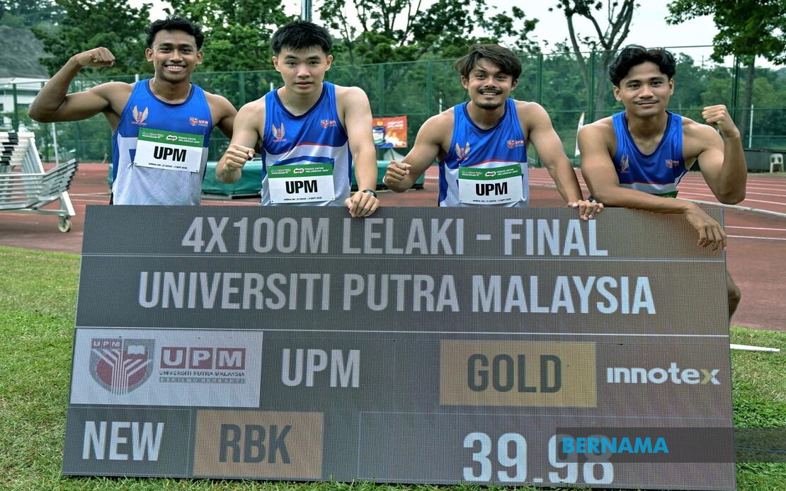 Aliff Iman Leads UPM Relay Team To Historic SUKIPT 4x100m Gold With Sub-40 Second Breakthrough