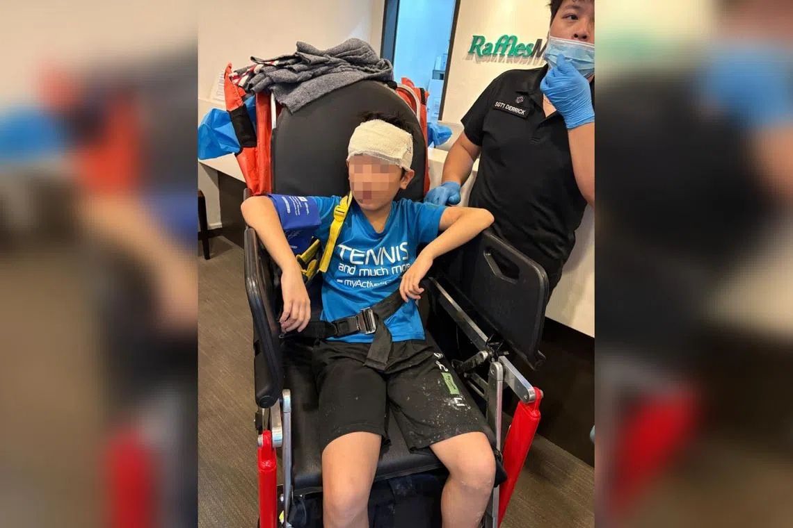 Young patron injured as signboard collapses at Food Junction in Singapore mall