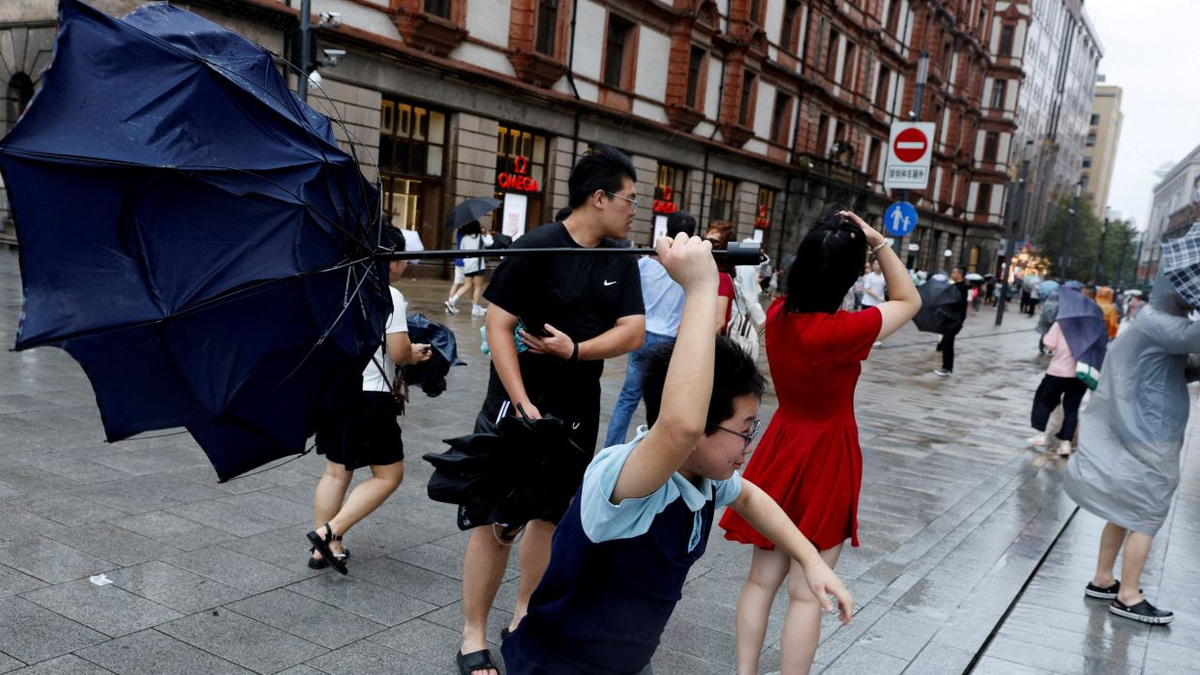 Typhoon Dolphin Batters Eastern China After Widespread Disruptions Across Region