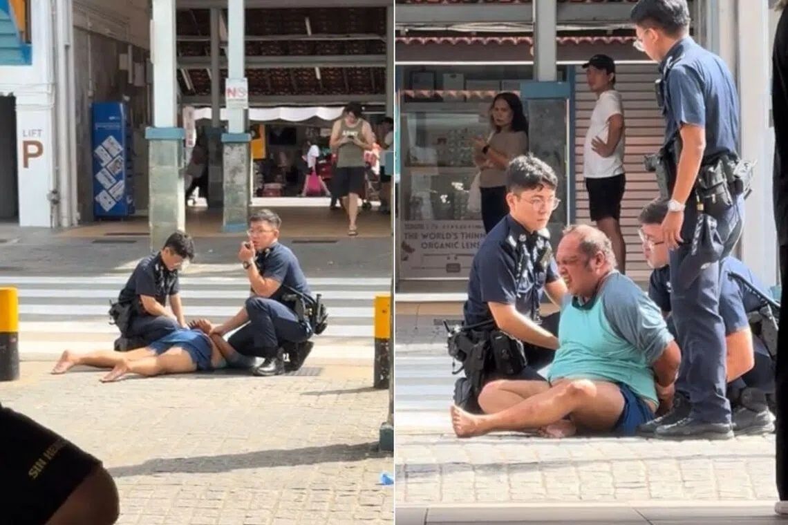 Man arrested in Singapore's Toa Payoh for obscene conduct and assaulting police officer