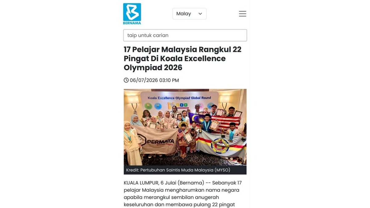PM Anwar Celebrates Malaysian Students' Strong Performance at KEO 2026 Global Finals in Macau