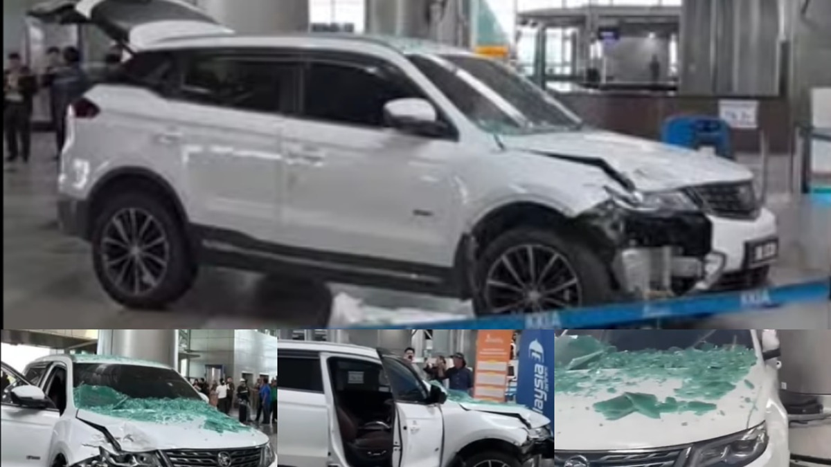 Driver's Failure to Engage Park Gear Causes SUV to Crash Through KKIA Departure Hall