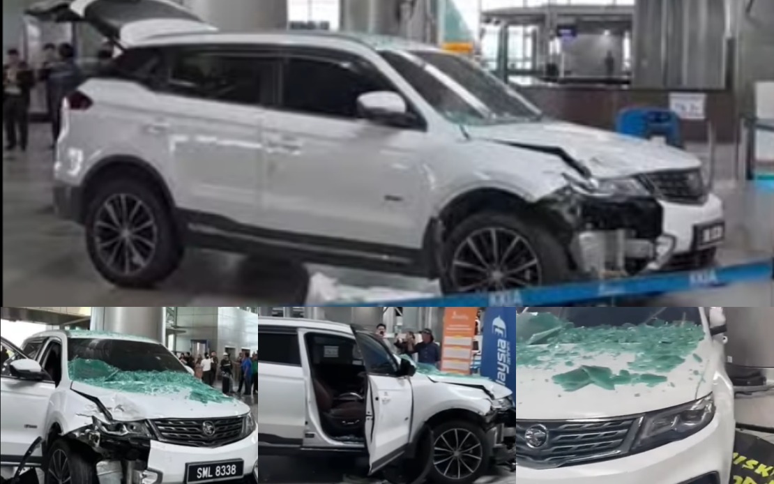 Driver's Failure to Engage Park Gear Causes SUV to Crash Through KKIA Departure Hall