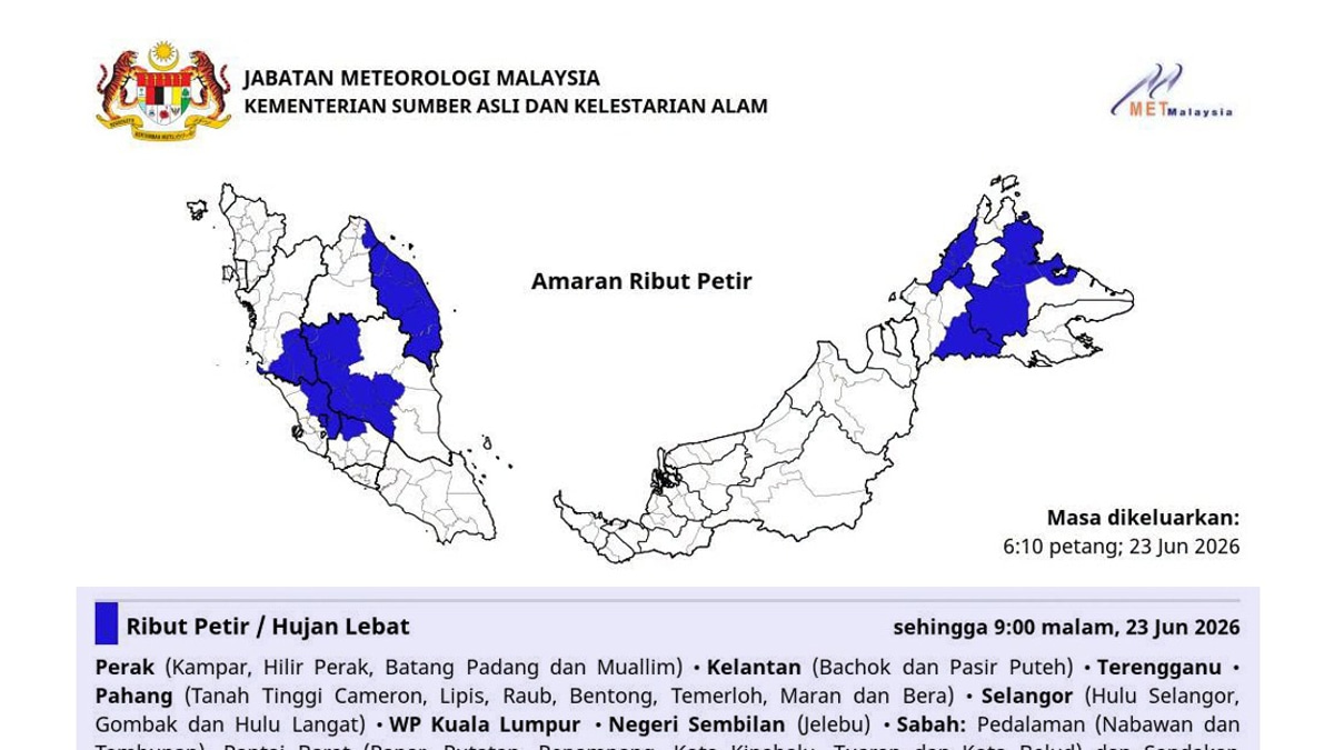 MetMalaysia Confirms Typhoon Mekkhala Poses No Direct Threat to Malaysian Territory