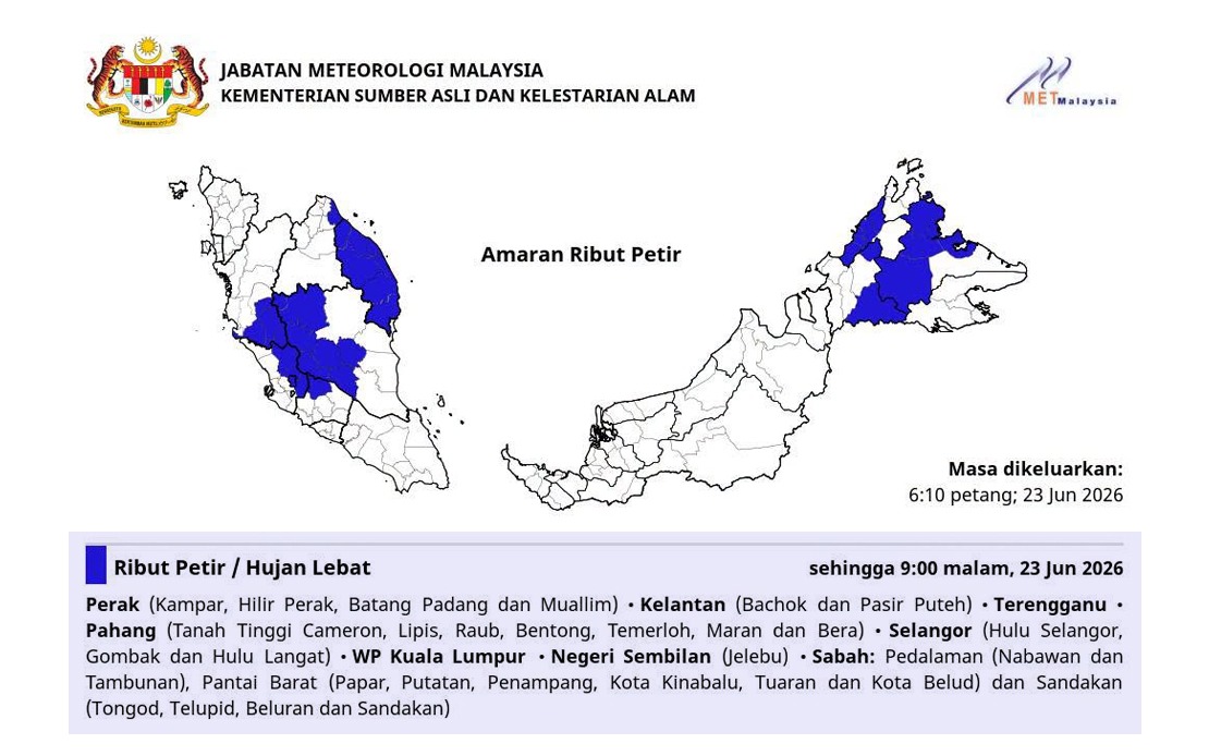 MetMalaysia Confirms Typhoon Mekkhala Poses No Direct Threat to Malaysian Territory