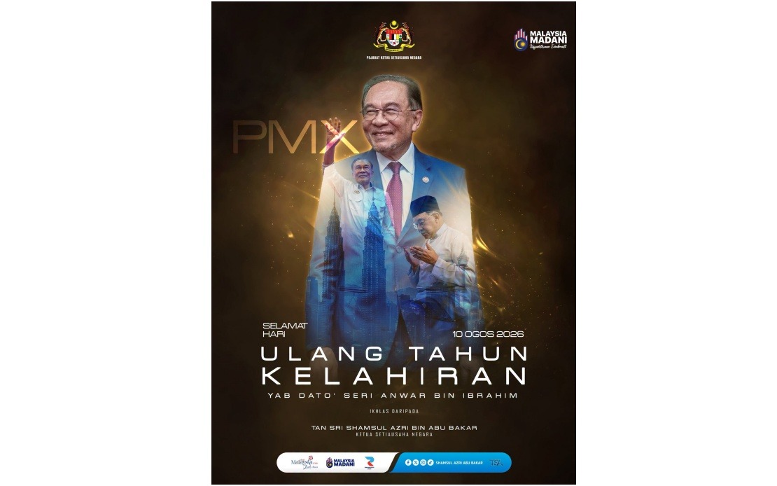 Government Leadership Marks PM Anwar's 79th Birthday with Wishes for Continued Strength