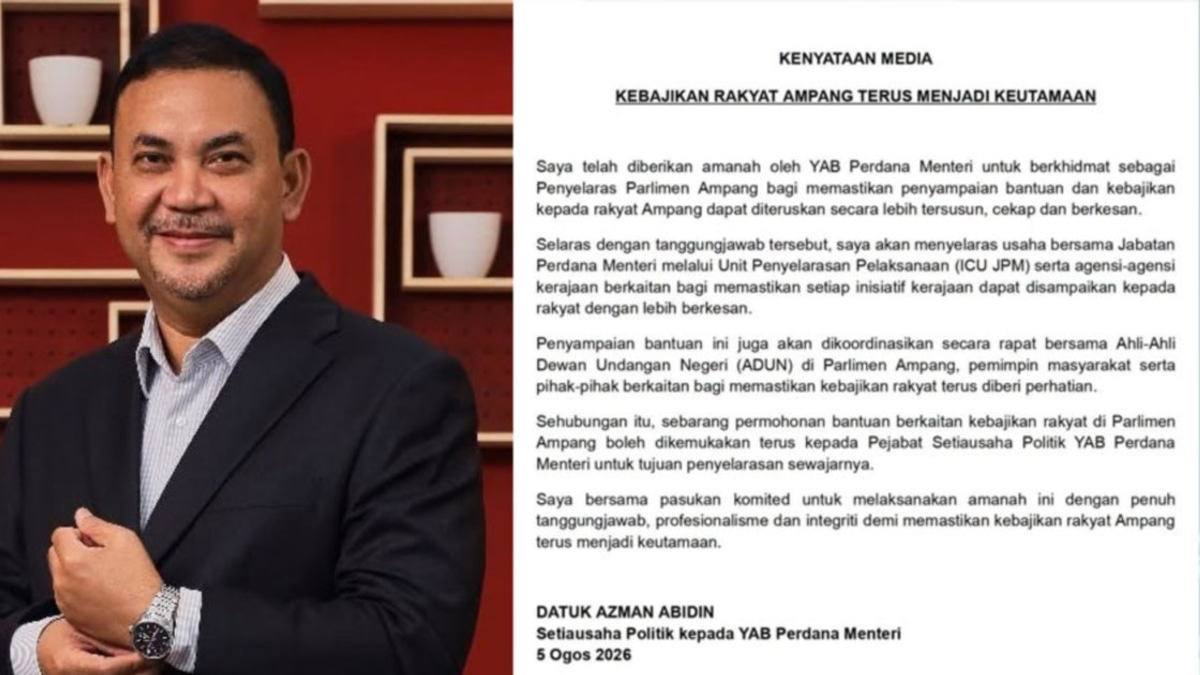PM's Political Secretary Takes Over Ampang Coordination Role as PKR MP Loses Fund Access