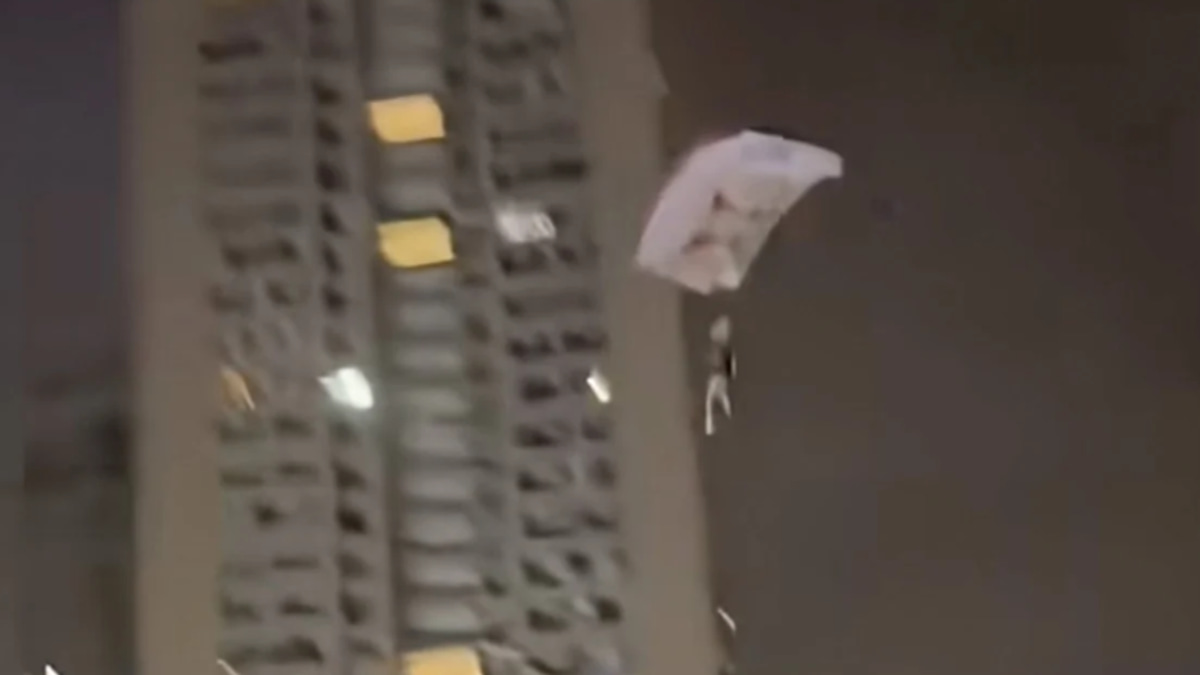 Chinese Man Detained After Illegal Skydive from Residential Building to Boost Social Media Following