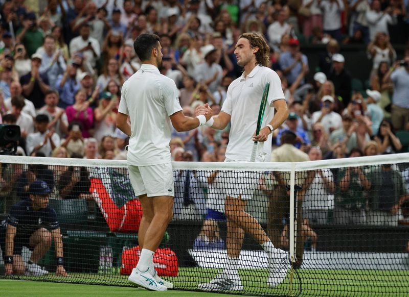Djokovic Dismantles Tsitsipas to Advance at Wimbledon, Eyes Record 25th Grand Slam