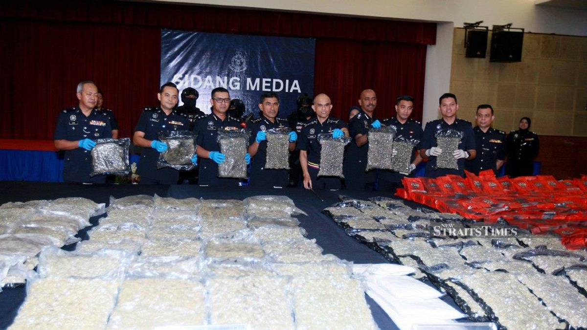 Police Bust Six Drug Networks in Selangor, Seize 600kg of Narcotics Worth RM37.5 Million