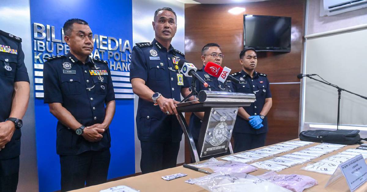 Thai woman and partner held with RM728,000 in drugs during Bentong raid