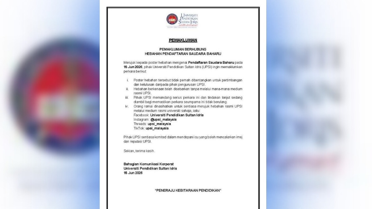 UPSI Disavows Viral 'New Muslim' Registration Poster, Denies Official Involvement