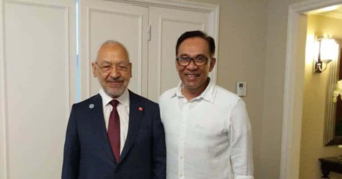Anwar Calls on Tunisia to Free Ghannouchi, Citing Humanitarian Concerns