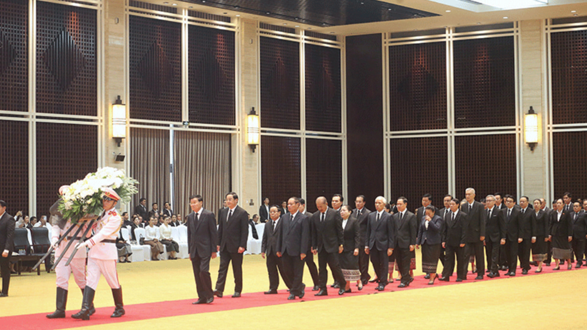 Laos Mourns National Assembly President Xaysomphone Phomvihane