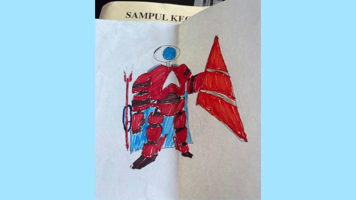 Child with Special Needs Gifts Prime Minister Anwar a Robot Drawing at Temu Anwar