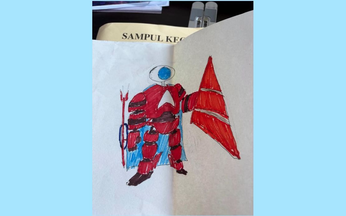 Child with Special Needs Gifts Prime Minister Anwar a Robot Drawing at Temu Anwar