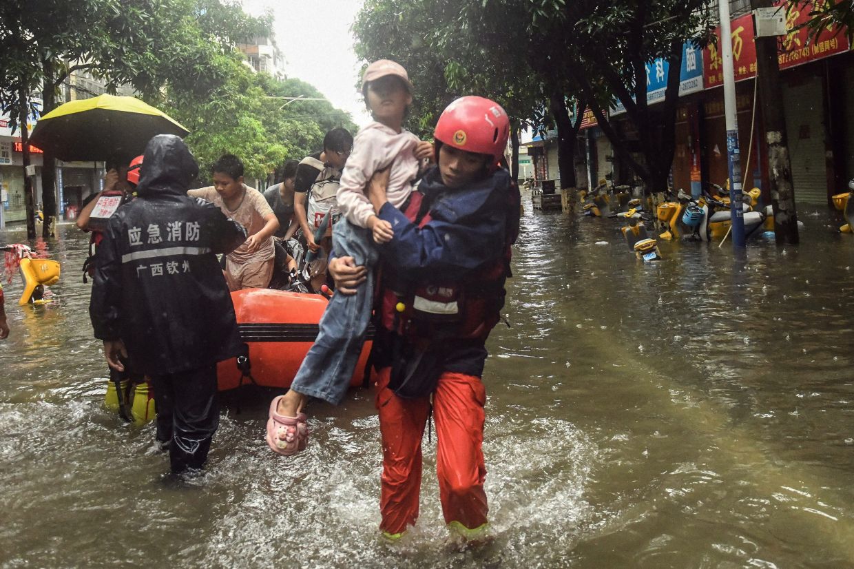 China battles multiple disasters as storms kill dozens, displace hundreds of thousands