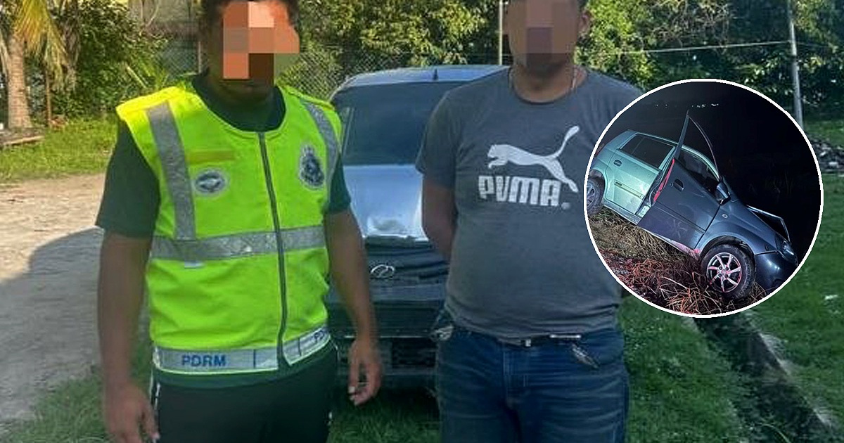 Man Arrested After High-Speed Chase and Vehicle Ramming in Kelantan