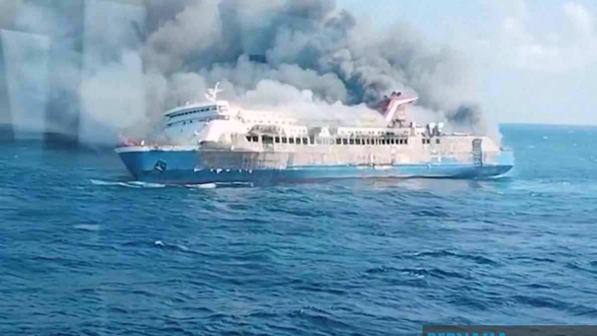 Five Dead, 41 Missing After Ferry Blaze Off Indonesia's Madura