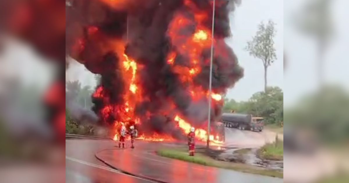 Fuel Tanker Driver Held Over Temerloh Crash That Killed Mother and Child