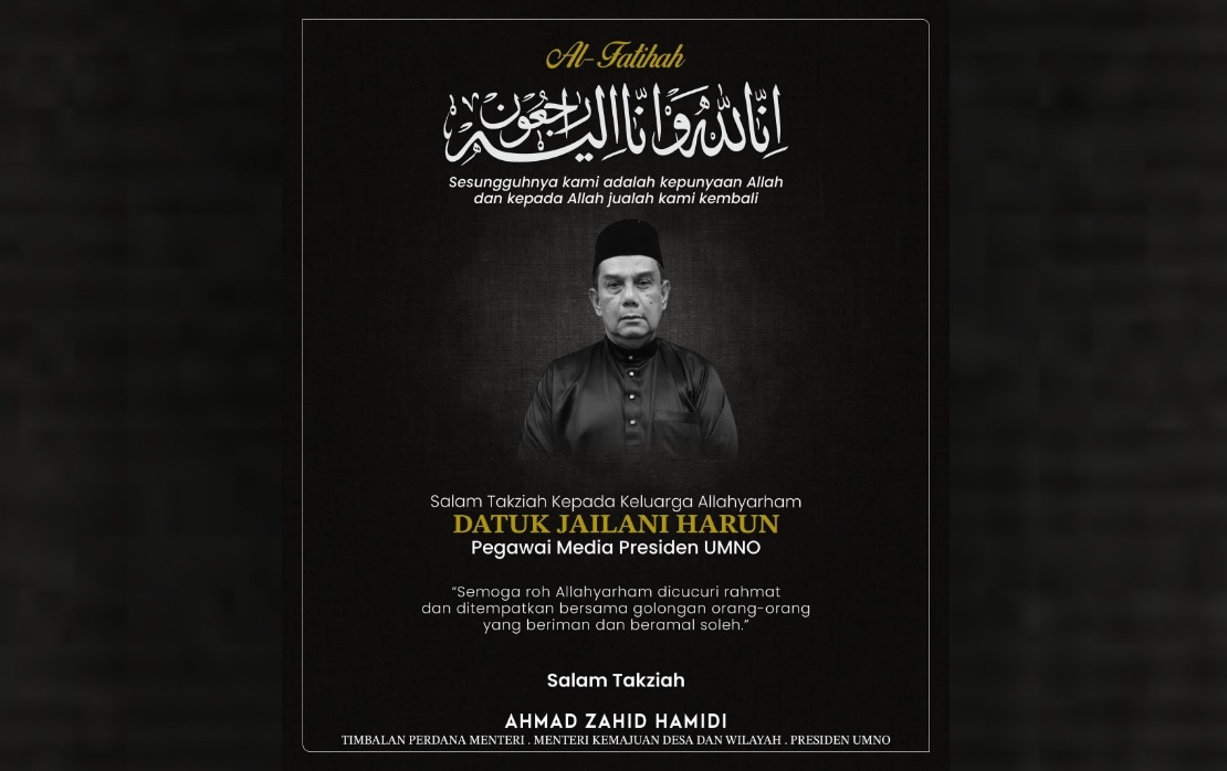 Ahmad Zahid Mourns Passing of Veteran Journalist Jailani Harun