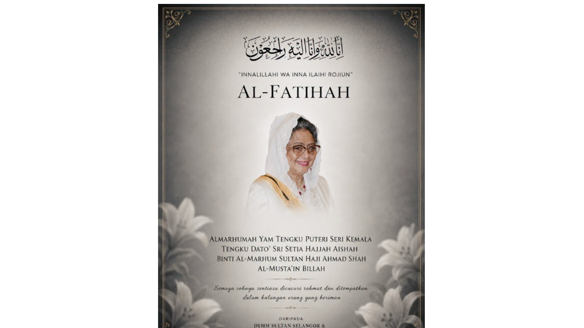 Selangor Sultan and Tengku Permaisuri Express Condolences Over Pahang Sultan's Sister's Passing