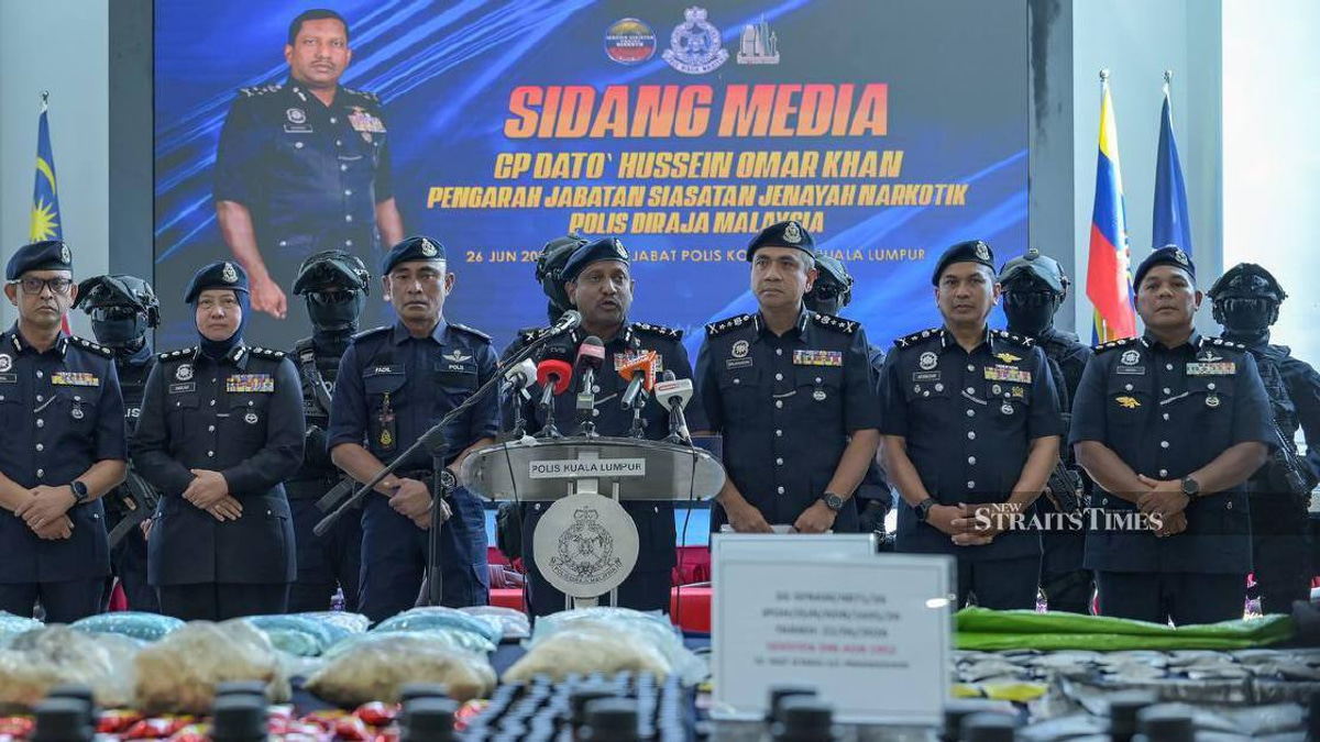 Police Bust Major Drug Operation in Cheras, Seizing RM135.63 Million Worth of Narcotics