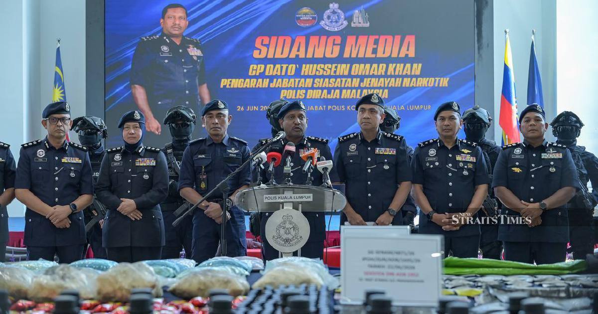 Police Bust Major Drug Operation in Cheras, Seizing RM135.63 Million Worth of Narcotics