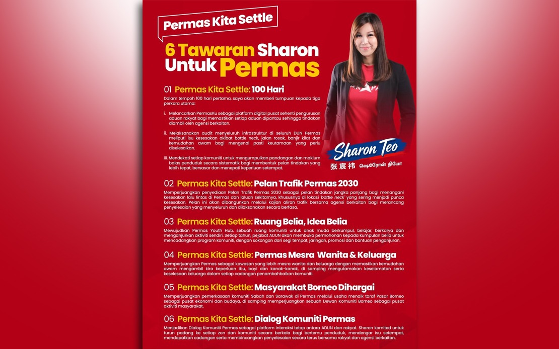 Teo Banks on Youth Vote and Infrastructure Push in Permas Contest