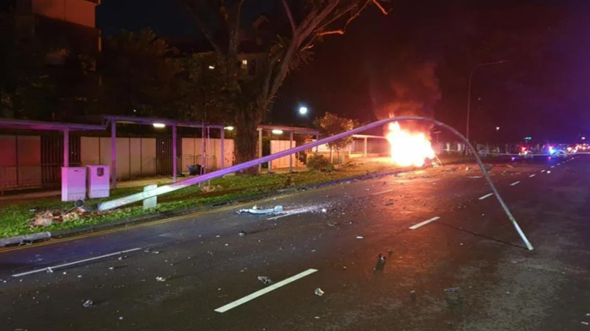 Singapore man charged after drink-driving rampage leaves school bus children injured