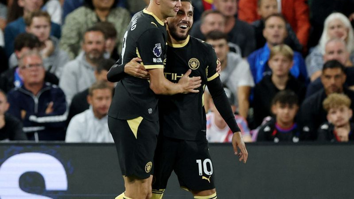 Cherki and Haaland shine as Manchester City thrash Crystal Palace 4-1