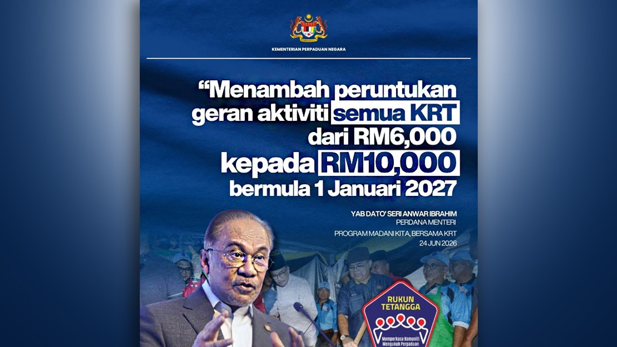 KRT Grant Boost to RM10,000 Will Strengthen Community Ties Across Malaysia