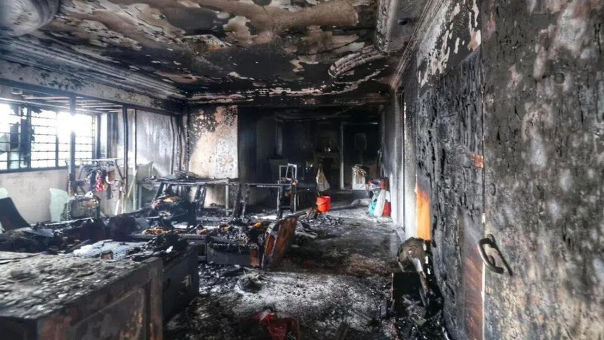 Two rescued from 13-storey HDB blaze in Singapore's Jurong West