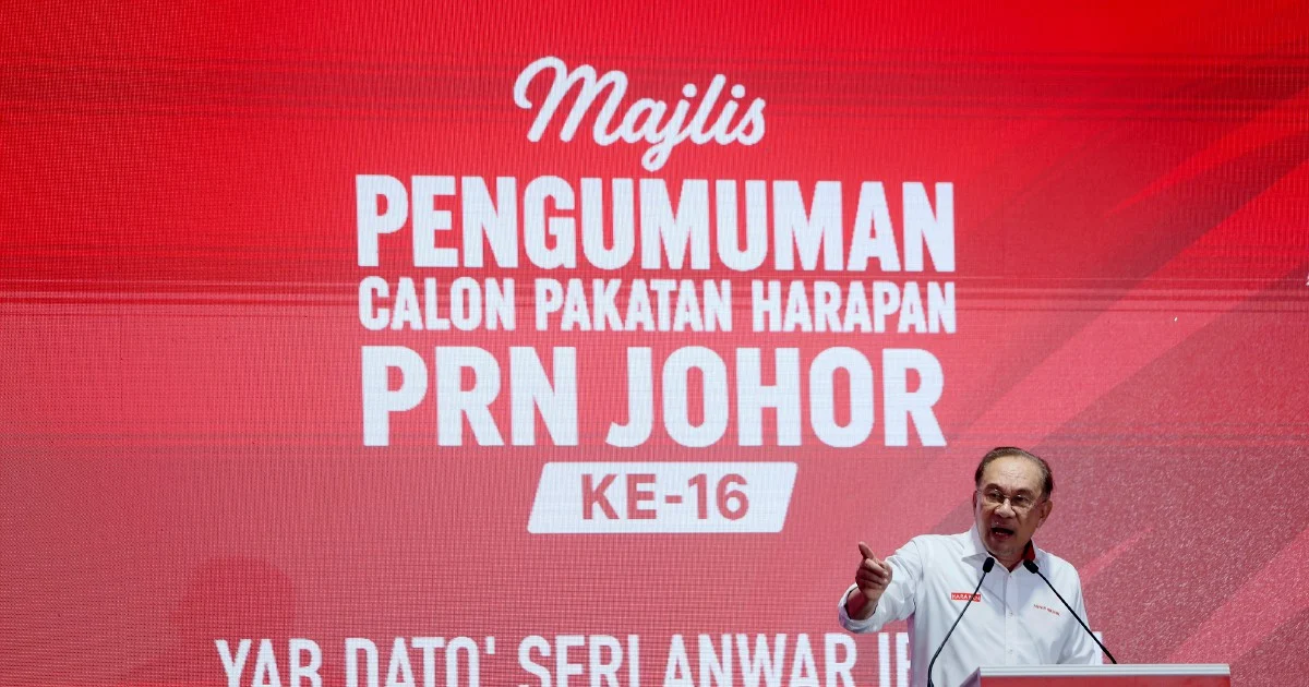 Johor Received More Federal Funding Than Tax Contributions, Says Anwar