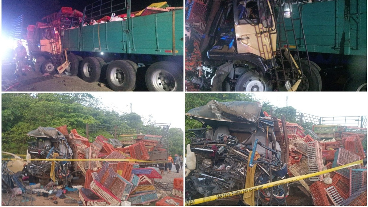 Three Dead in East-West Highway Collision as Chicken Lorry Crashes Into Stationary Trailer