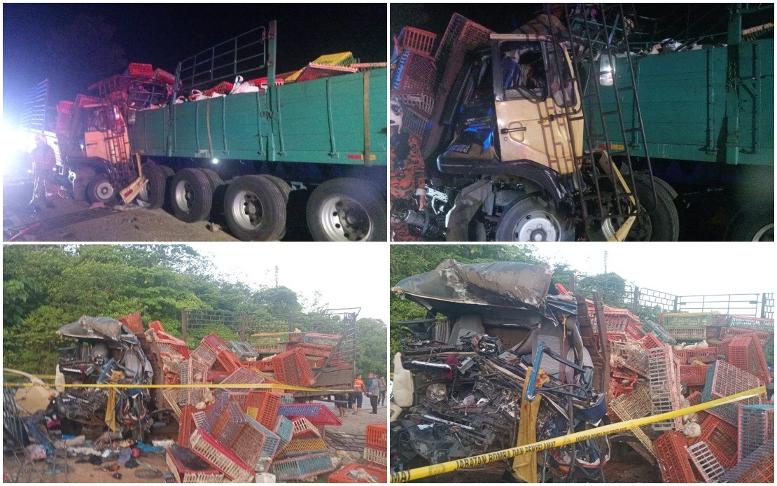 Three Dead in East-West Highway Collision as Chicken Lorry Crashes Into Stationary Trailer