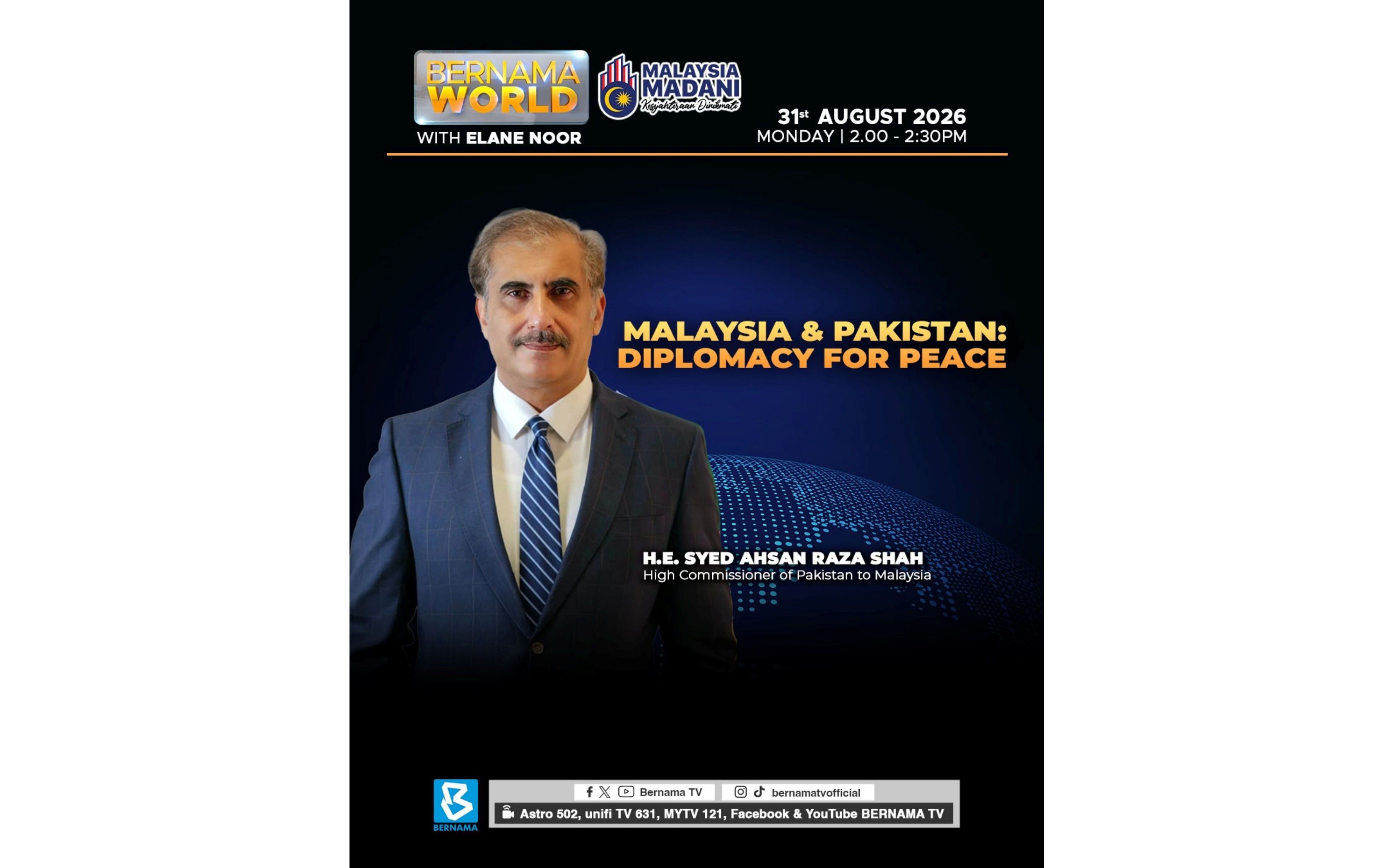 Malaysia and Pakistan Must Share Mediation Expertise, Says Pakistani High Commissioner