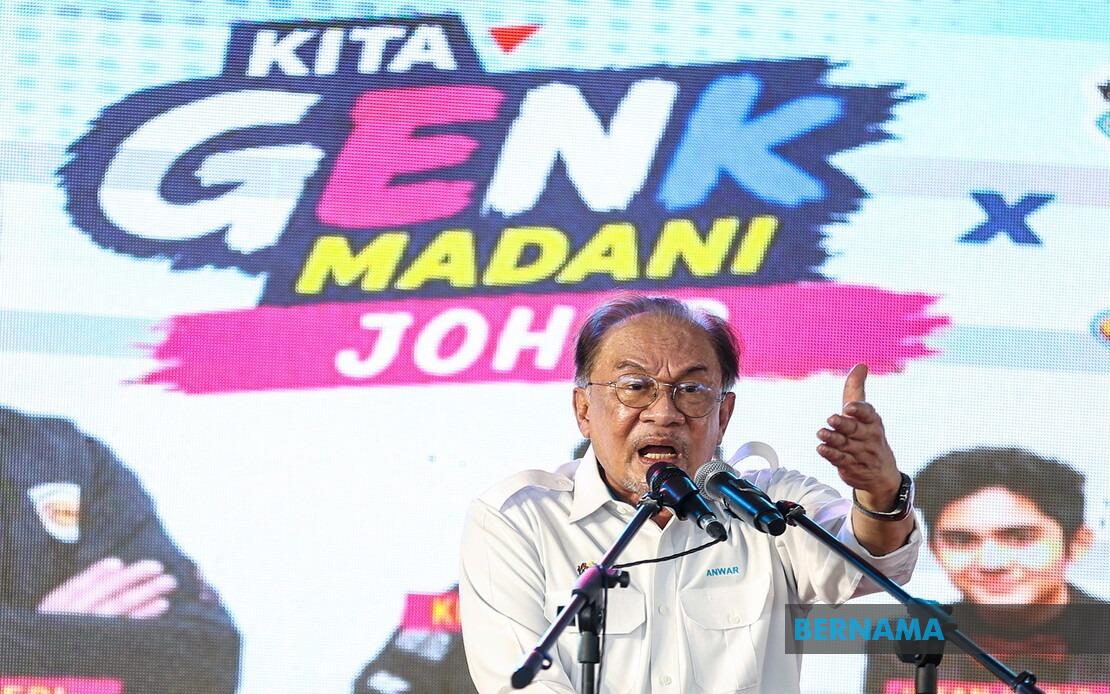 PH Leadership's Johor Campaign Centres on Federal Development and Welfare Initiatives, Says PM Anwar