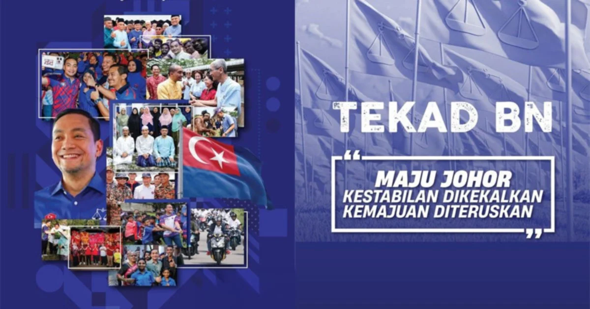 Johor BN Sets Ambitious Economic Agenda With 63-Point Manifesto and 200,000 Jobs Target