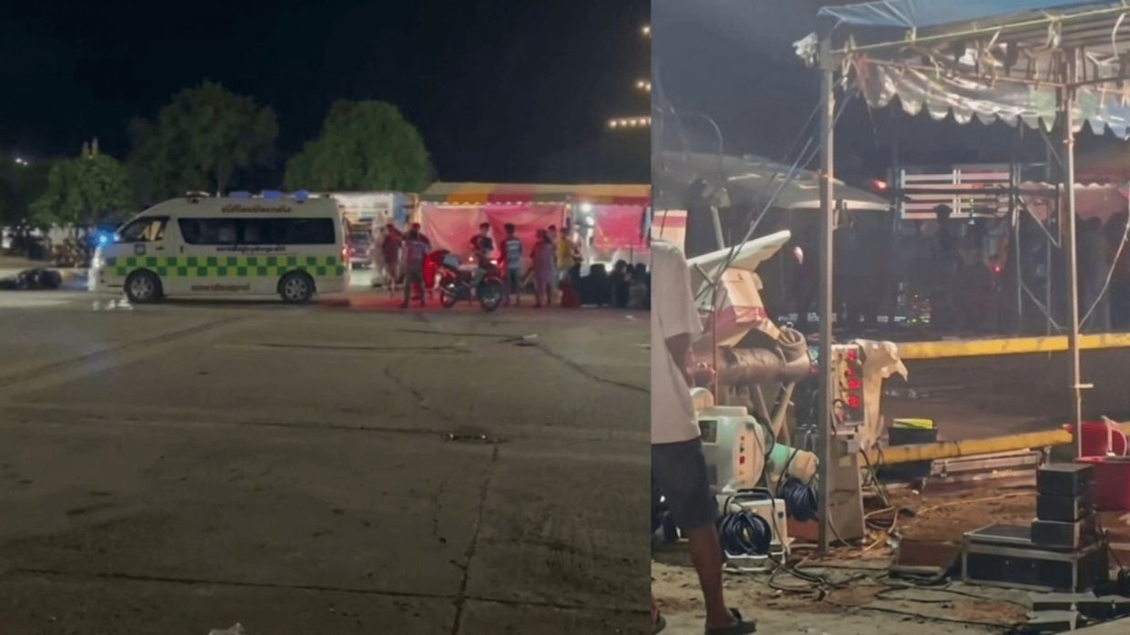 Six wounded in armed assault at Thai shopping fair; suspect arrested
