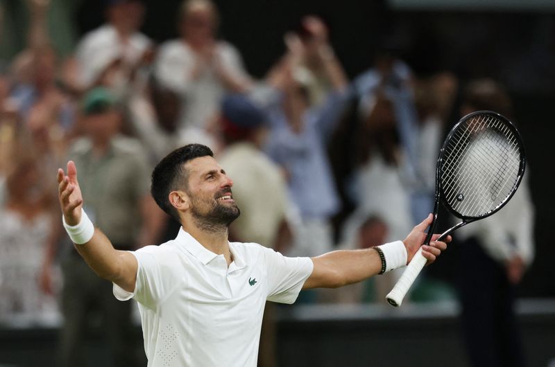 Djokovic Battles Past Auger-Aliassime in Epic Wimbledon Quarter-Final to Face Sinner