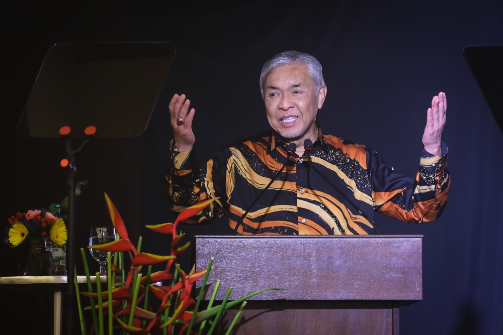 Zahid Declares 'Blue Wave' Momentum After Johor and Negeri Sembilan Victories
