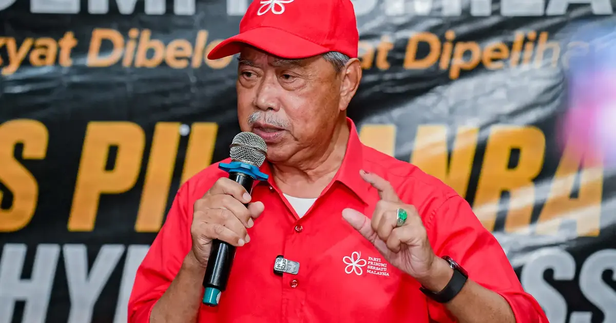 Muhyiddin Defends Bersatu's Election Role as Khaled Questions Party's Interference