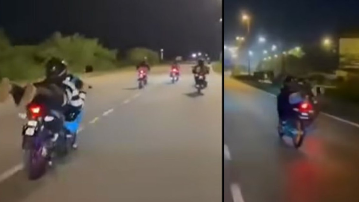 Three teenage girls arrested after dangerous Superman motorcycle stunt goes viral on Kuantan Bypass