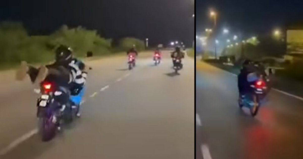 Three teenage girls arrested after dangerous Superman motorcycle stunt goes viral on Kuantan Bypass